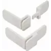 Bērnu drošības slēdzene skapjiem Olympia BS 820, balta, 2 gab., 86×80×38 mm