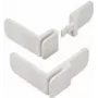 Bērnu drošības slēdzene skapjiem Olympia BS 820, balta, 2 gab., 86×80×38 mm