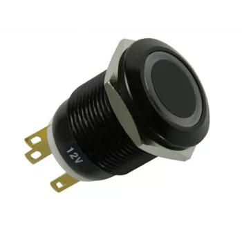 Datora korpusa detaļa Lamptron LAMP-SW1913L-H — tērauds, melns, diametrs 2,2 cm