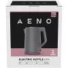 AENO Elektriskā tējkanna EK4: 1850-2200W, 1.5L, Strix, dubultsienas, nesildošs korpuss, automātiska izslēgšanās, aizsardzība pret sauso vārīšanu
