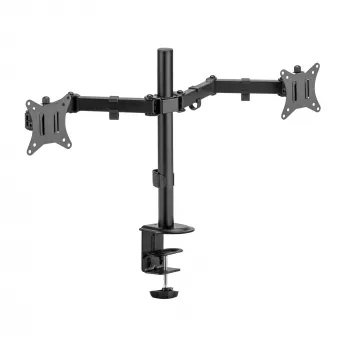 Sienas stiprinājums monitoriem SBOX LCD-352/2-2, divas rokas, 13–32 collas, 2×8 kg, VESA 100×100