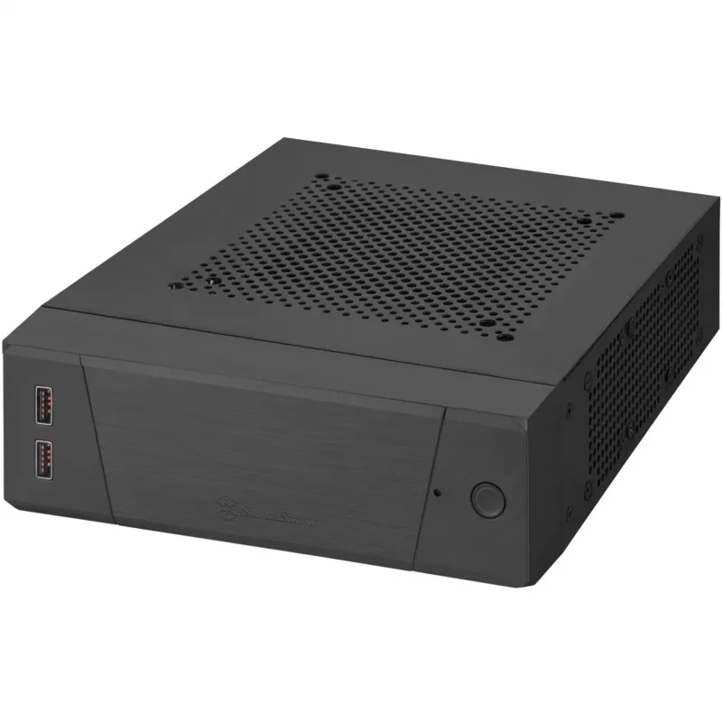 SilverStone MILO ML10 - USFF - Mini-ITX - bez barošanas bloka - Melns - USB/Audio (SST-ML10B)