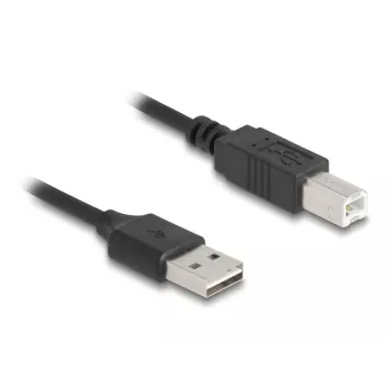 USB kabelis DeLOCK 90130 USB 2.0 0,8 m Melns