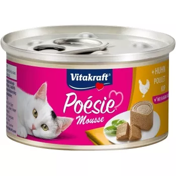 Slapjā kaķu barība Vitakraft Poésie Mousse — vista 85 g, pieaugušiem kaķiem