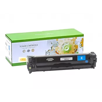 STATIC Tonera kasetne saderīga ar HP CB541A/CF211A ciāna pārlādēta 1400 lapas