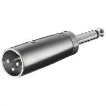 Wentronic Goobay XLR adapter - XLR spraudnis (3 kontakti) > 6,35 mm ligzda (2 kontakti, mono) (27452)
