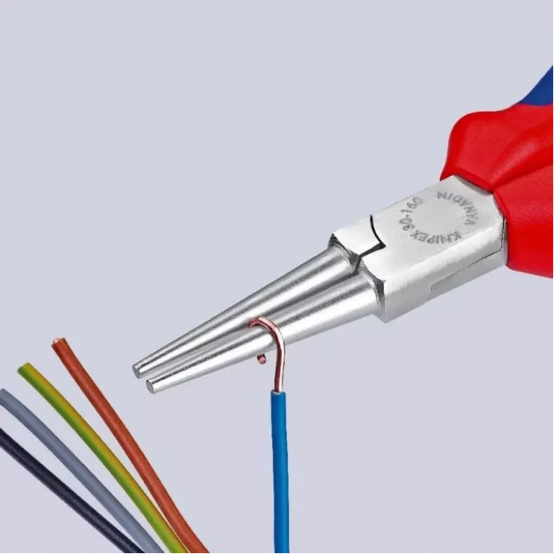 KNIPEX 30 35 160 - Knaibles ar garu snīpi - 2,5 mm - 4,1 cm - Tērauds - Zils/sarkans - 16 cm