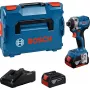 Bezvada triecienuzgriežņu atslēga Bosch GDR 18V-215 ar 2x 4,0 Ah akumulatoriem
