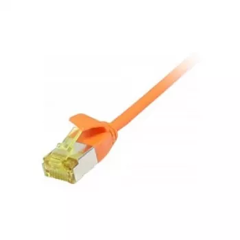 Patch kabelis RJ45, CAT6A 500MHz, 1,5m, oranžs, U/FTP, plāns apaļš d=3,8mm, TPE/LSZH (Superflex), AWG32, ar Cat.7 izejas kabeli, Synergy 21 (S217364V3)