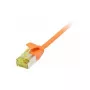Patch kabelis RJ45, CAT6A 500MHz, 1,5m, oranžs, U/FTP, plāns apaļš d=3,8mm, TPE/LSZH (Superflex), AWG32, ar Cat.7 izejas kabeli, Synergy 21 (S217364V3)