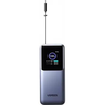 Portatīvais akumulators UGREEN 20 000 mAh 165W (55987B) klēpjdatoru, telefonu un planšetdatoru uzlādei