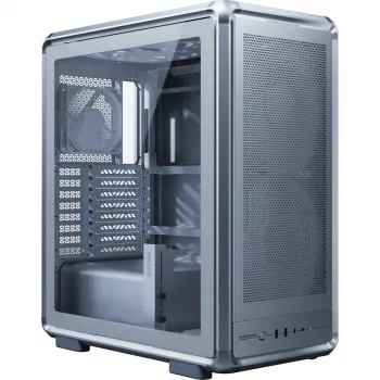 Cooler Master MasterFrame 500 Mesh datora korpuss, Midi-Tornis, E-ATX, rūdīts stikls - Sudrabs