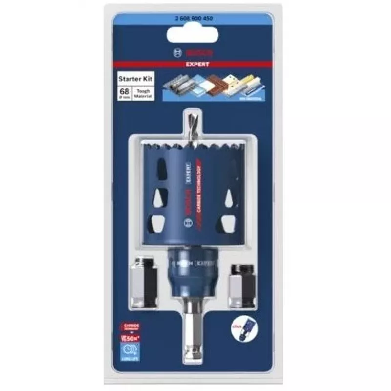 Bosch 2 608 900 450 urbjmašīnas piederums – cieto materiālu cauruļzāģis ar karbīda zobiem 1 gab.
