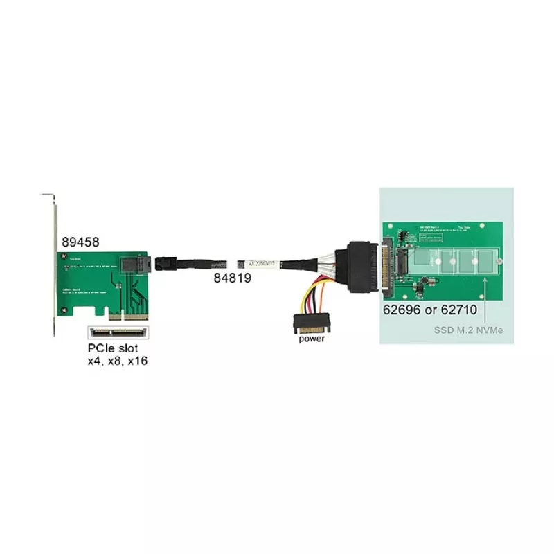 Iekšējais M.2 adapteris DeLOCK 62696