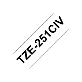 Brother TZE231CIV lentes kasetne Melns uz balta TZe