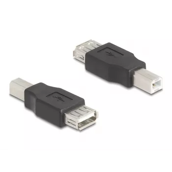 Adapteris USB Type-B uz Type-A Delock 67199, melns