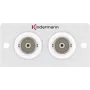 Kontaktligzda 2 x BNC Kindermann 7444000538