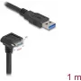 DeLOCK USB kabelis 1m USB A Micro-USB B Melns 5 Gbit/s