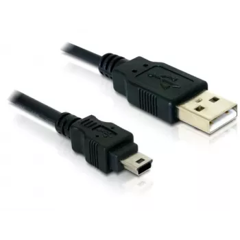 USB kabelis DeLOCK 82252 USB 2.0 1,5m USB A Mini-USB B Melns