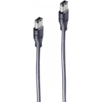 FireWire kabelis ShiverPeaks BS77205 5 m 6-p Melns