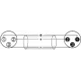 Audio kabelis XLR 3-pin Omnitronic 3022010L Blue 3m