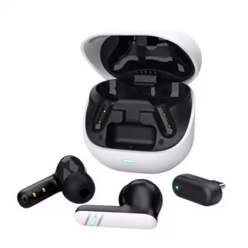 Trust GXT 409 Oxxie bezvadu spēļu austiņas - balta, True Wireless Stereo (TWS), 100 - 10000 Hz, spēlēm, 44 g, austiņas, balta