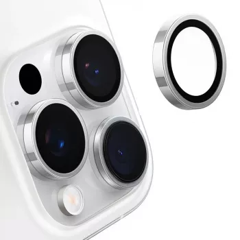Torras Lensguard Kameras Stikls iPhone 16 Pro (Pelēks)