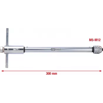 KS Tools 331.0675 matricu turētājs ar reversējamo sprūdrata galvu, 320 mm