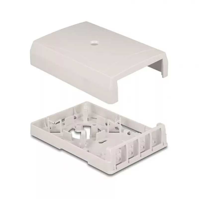 DeLOCK 67053 Keystone sienas kārba, 4 porti, balta