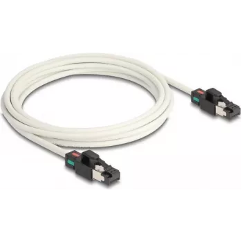 DeLOCK tīkla kabelis RJ45 spraudnis-spraudnis Cat.6A S/FTP 3m balts
