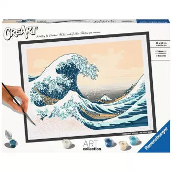Krāsošanas komplekts Ravensburger CreArt ART Collection The Great Wave Hokusai 23690 — krāso pēc numuriem