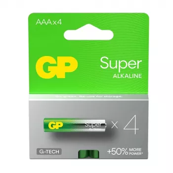 Alkāliskās baterijas LR03 / SSS GP Super 4 gab.