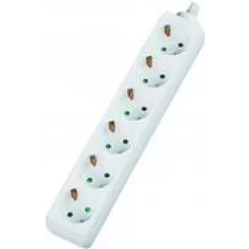 Pagarinātājs Dexlan 994910 4m 6 kontaktligzdas Balts