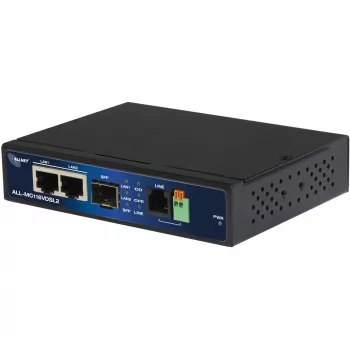 Modems ALLNET ALL-MC116VDSL2 160 Mbit/s 2x RJ45 SFP Melns