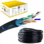 Tīkla kabelis Extralink CAT6 FTP (F/UTP) V2 Outdoor 305M Melns