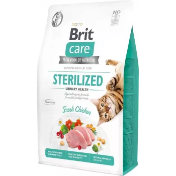 Brit Grain-Free Sterilized Urinary 2 kg sausa barība kaķiem ar vistu