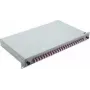 Tīkla kabelis Helos LWL 19 collu Splice Box 24 x LC Duplex OM4 gatavs pelēks 375560