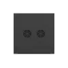 Sienas stiprinājuma 19 inch skapis 9U 600x600 mm melns ar perforētām durvīm