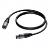 PROCAB XLR vīrietis-XLR sieviete 1M kabelis