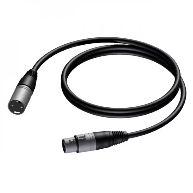 PROCAB XLR vīrietis-XLR sieviete 1M kabelis