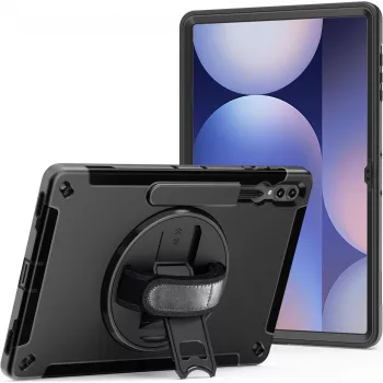 Kickstand Handstrap Case JT Berlin Samsung Galaxy Tab S10 Ultra / S9 Ultra — melns