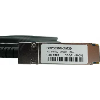 DAC kabelis CBO QSFP uz 4x10G SFP+ CBL-QSFP-4x10GSFP-PASS-1M 1 m pasīvs tiešais pieslēgums