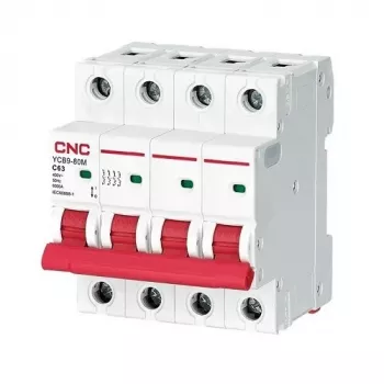 Automātiskais slēdzis HiSmart NV821655 4-polu 63A C-raksturlīkne (miniatūrais)