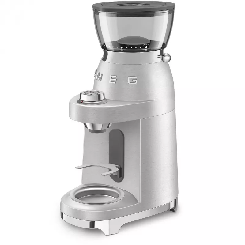 SMEG kafijas dzirnaviņas 50. gadu stils CGF02SSEU *Sudrabs*