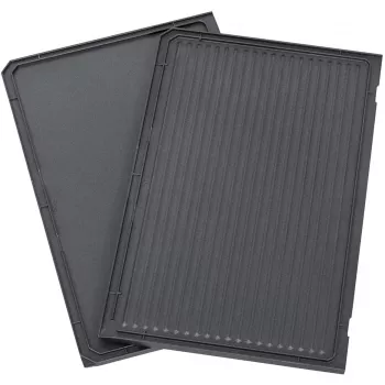 Grilēšanas plāksne apakšējā, rievota/gluda (Antracīts, Contact Grill PG 4.3, PG 4.4)