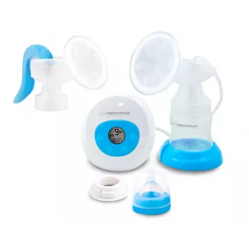 Krūts sūknis ESPERANZA ECM003B Elektronisks 150 ml, iebūvēts displejs, zils/balts, 100–240V AC