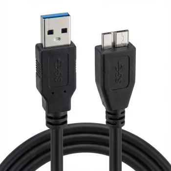 ROLINE USB 3.0 kabelis, A (tēviņš) - Micro-USB B (tēviņš), 15 cm, melns (11.02.8876)