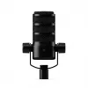 Studijas mikrofons RØDE PodMic USB — kardioīds XLR/USB, 24-bit/48 kHz, USB-C, austiņu izeja, rotējošs skaļums, melns