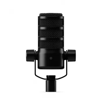 Studijas mikrofons RØDE PodMic USB — kardioīds XLR/USB, 24-bit/48 kHz, USB-C, austiņu izeja, rotējošs skaļums, melns