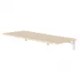 Saliekamais sienas plaukts MACLEAN MC-128 WD 100×40 cm koka apdare